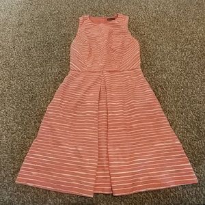 Gap pink stripe sleeveless dress